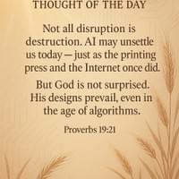 Thought of the Day, God and AI
