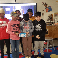 Elementary School Dream Kings during programming