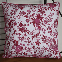 18"Pillow Versailles Red/White