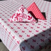 3470RW -Fleur de Lys Red/White