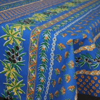 3870B-Olive & Mimosas Blue