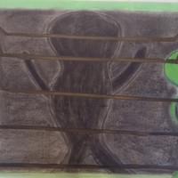 Color pencil, india ink, and charcoal