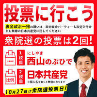 投票に行こう【京都3区】西山のぶひで