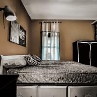 Room for a couch, desk table
