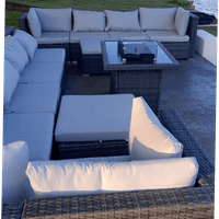 Patio Sectional, Firepit Table