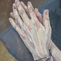 Emotions in Hand4 oil paint 