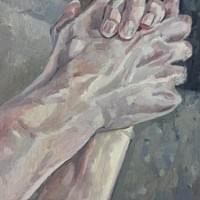 Emotions in Hand3 oil paint