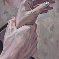 Emotions in Hand1 oil paint 