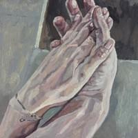 Emotions in Hand2 oil paint 