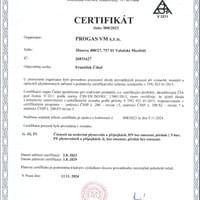 Certifikát ČSSP