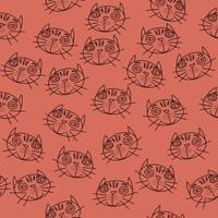 Cat Faces - Orange