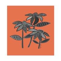 Daisies - Orange Background