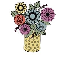 Flower Bouquet with White