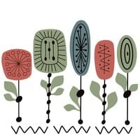 Lg Stylized Blooms 