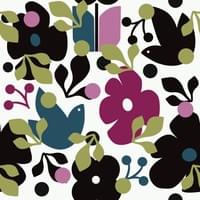 Doves, Leaves, Flowers