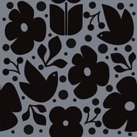 Flowers, Doves, Leaves