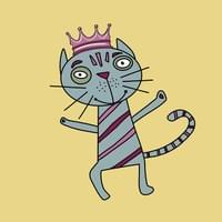 Dancing Cat with Yellow