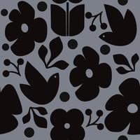 Doves, Leaves, Flowers