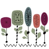 Lg Stylized Blooms 