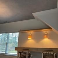 Roman Clay plaster applied on ceiling