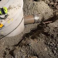 Night excavation works under traffic management on Ti Rakau Drive, Pakuranga.