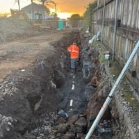 Public Sewer Pipe Installation