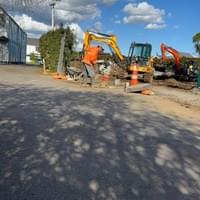 sewer pipe trench compacting