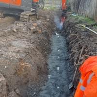 Public Sewer Pipe Installation