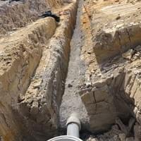 Concrete pipe installation