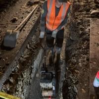Night Excavation drainage 