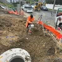 Deep Manhole Excavation