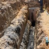Installation of public stormwater pipelines for a five-lot subdivision project.