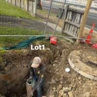 Night Excavation drainage 