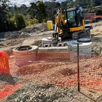 Drainage work in progress
