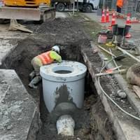 Public stormwater pipeline replacement on a busy arterial road in New Windsor, Auckland.
