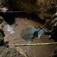 Night Excavation drainage Nigh