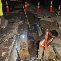 Night Excavation drainage 