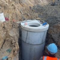 Deep Manhole Excavation