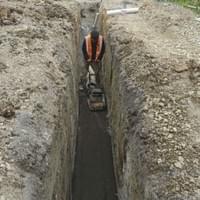 Night Excavation drainage 