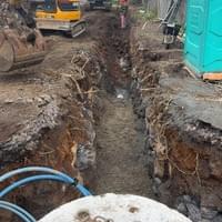 Public Sewer Pipe Installation