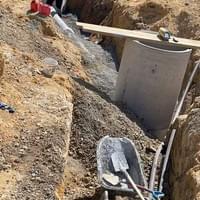 Wastewater MH installation