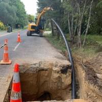 Install the PE pipe 