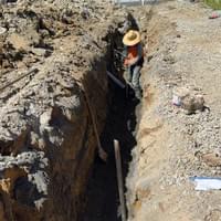 Night Excavation drainage 