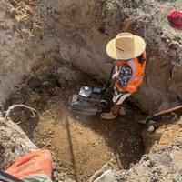 Night Excavation drainage 