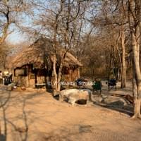 Setting up camp, Sikereti, Khaudum National Park, Namibia