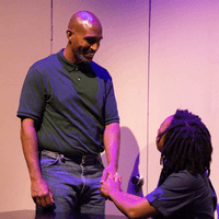 Roger Payano & Indya Bussey in The Rock & The Hard Place. Photo by Casey Ford.