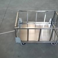 Stainless steel trolley 