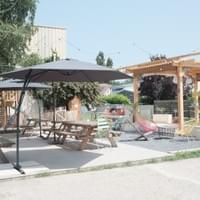 La terrasse, le boulodrome