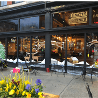 holiday window painting