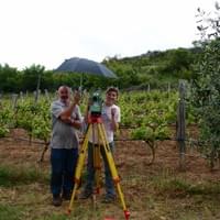 Mate Protega and Emily Zavodny on a rainy day at Rašinovac. Summer 2013